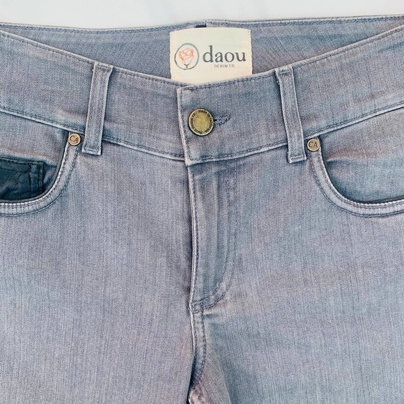 DAOU Denim Co. High Rise Skinny Jeans Rare Size 24 - Picture 5 of 12